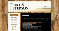 Desktop Screenshot of dukeandpeterson.com